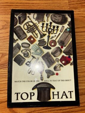 Vintage 1991 Top Hat Quality Skill Illustrated Game Wall Art - Black Frame